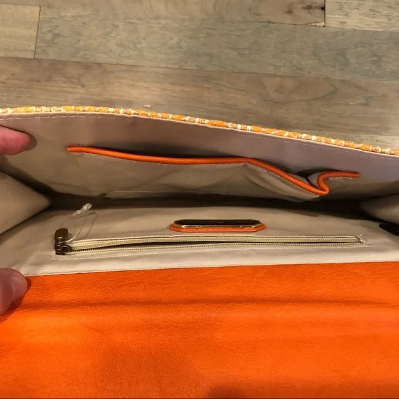 Urban Expression Vegan Leather Woven Clutch - Picture 6 of 8